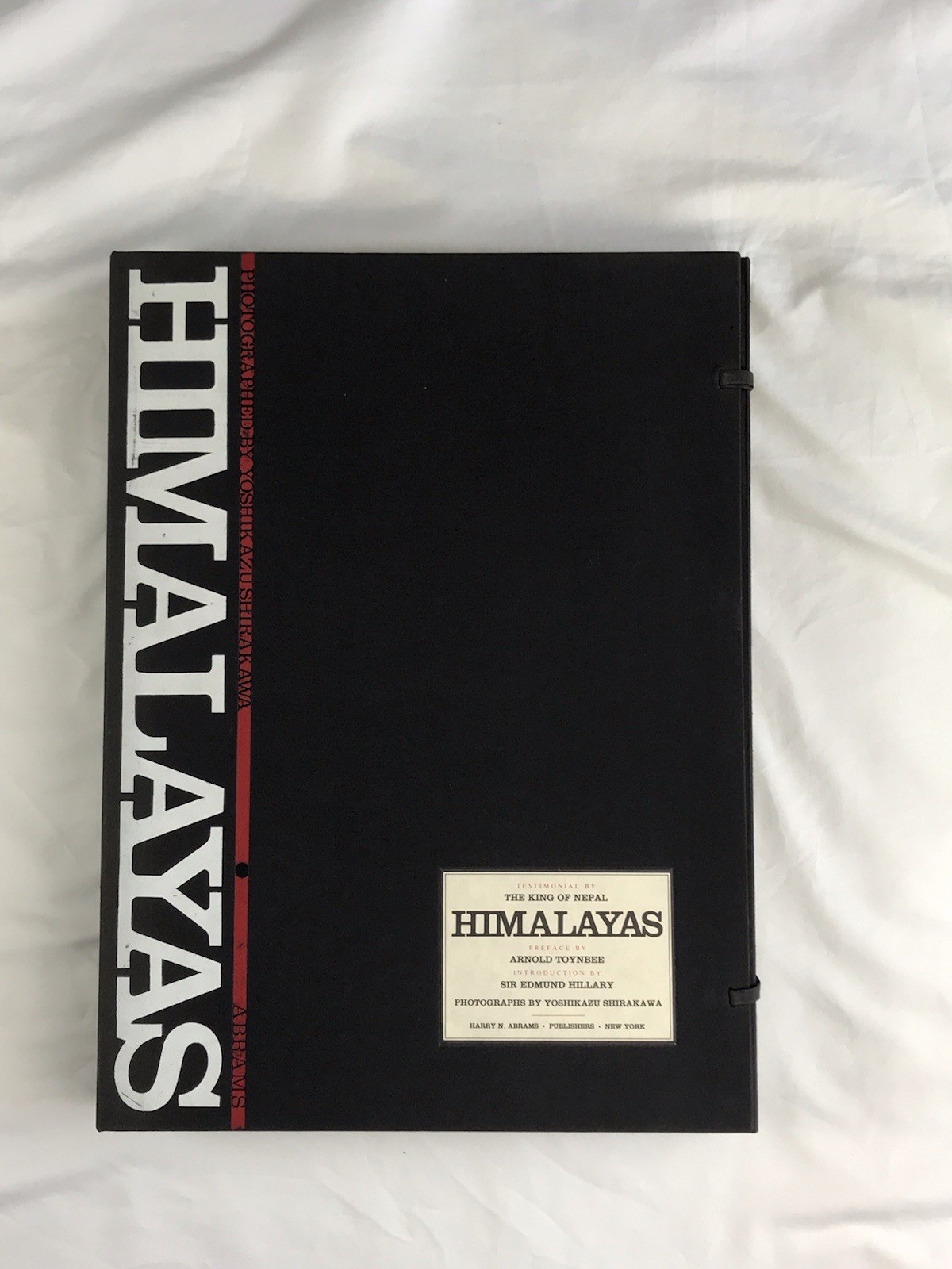 Himalayas Yoshikazu Shirakawa 1st Ed 1971 Abrams Photography Book w Clamshell