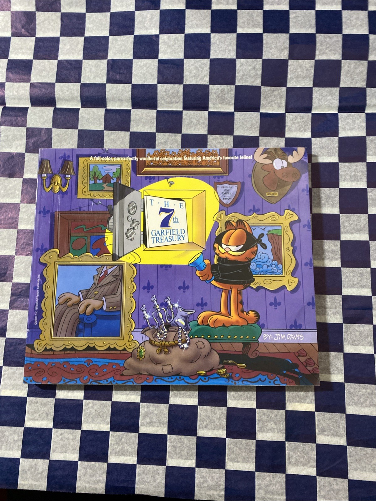 The 7th Garfield Treasury by Jim Davis 1993 Trade Paperback 8.5×10 Inches