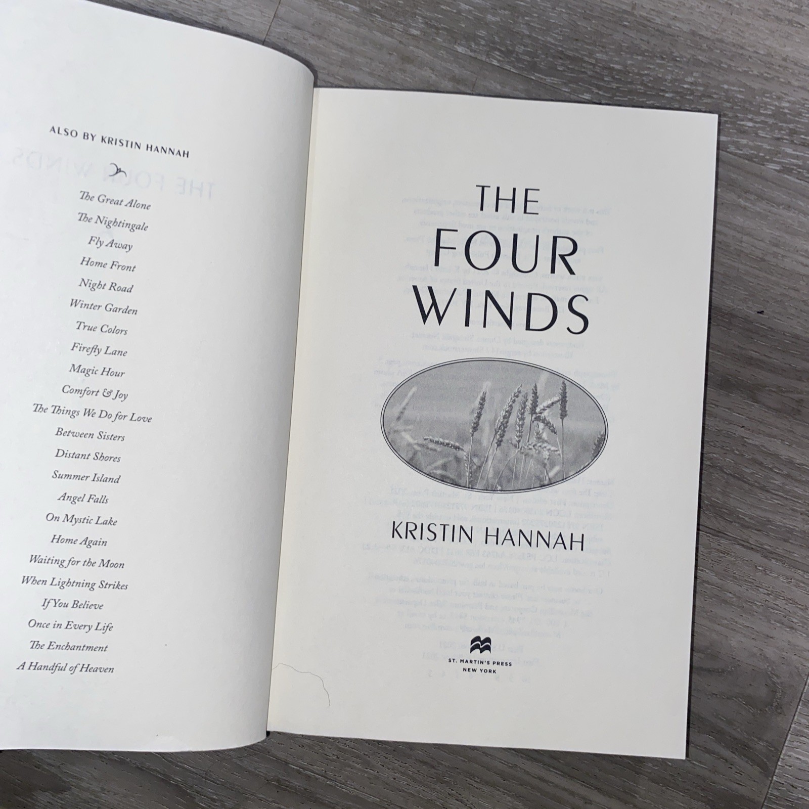 The Four Winds by Kristin Hannah (2021, Hardcover)