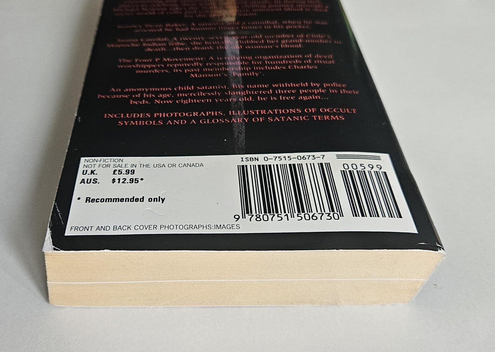 Raising Hell: Encyclopedia of Devil Worship Satanic Crime Newton UK Ed PB 1994