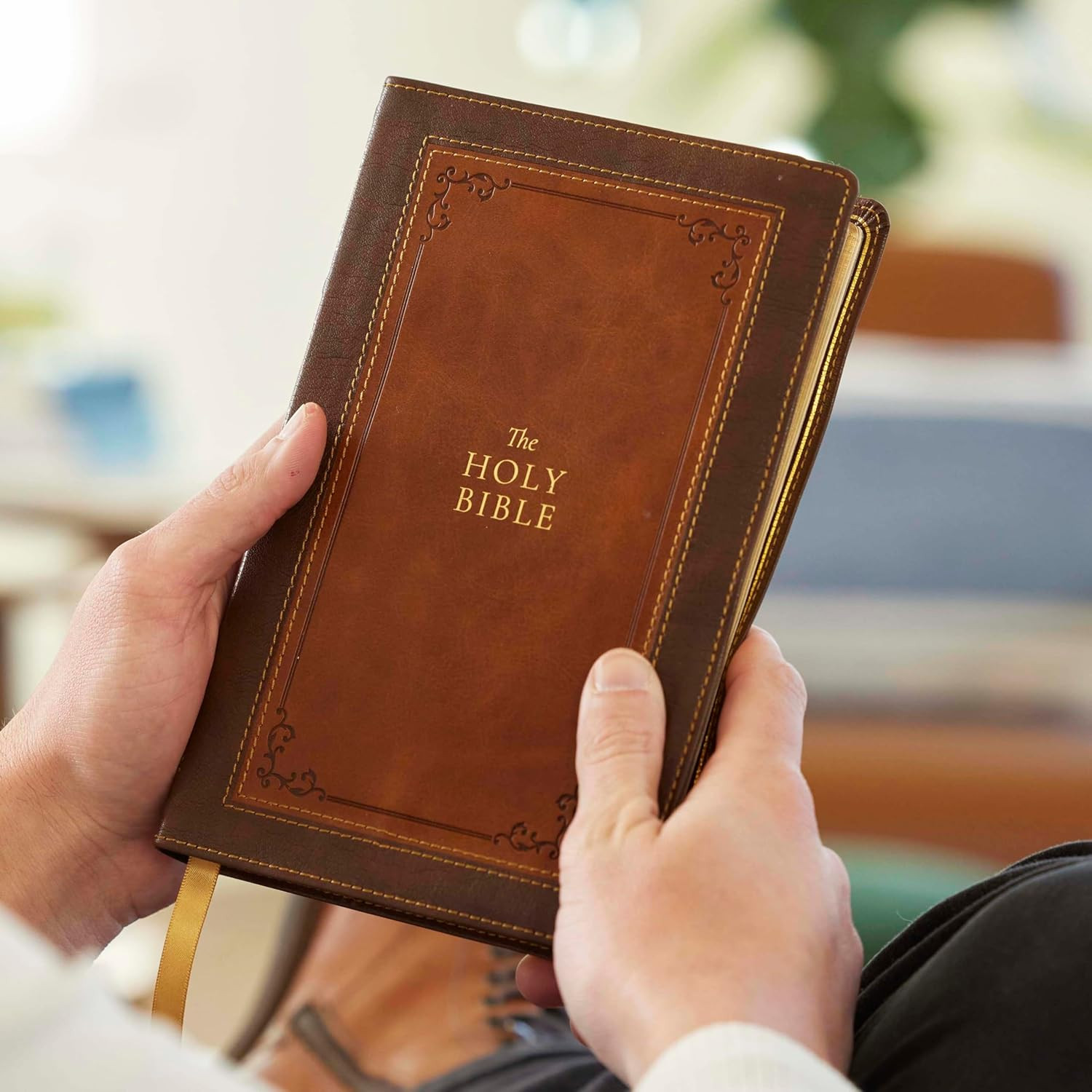 1611 KJV with Apocrypha, Brown Leathersoft: Holy Bible