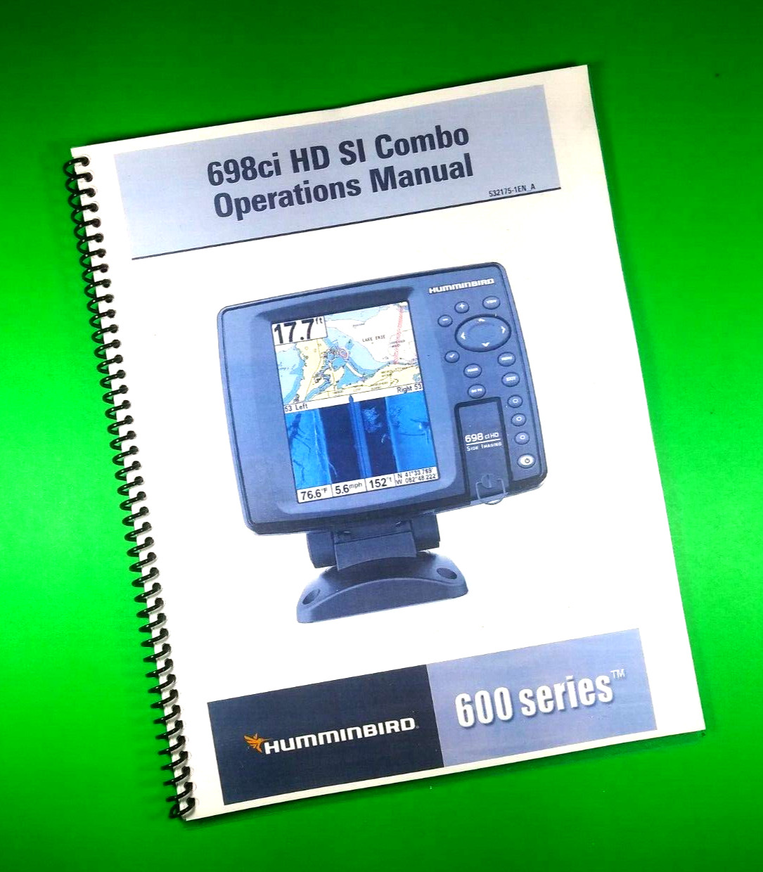 Owners Manual for Humminbird 698ci HD SI Combo 197 Pages W/Clear Covers!