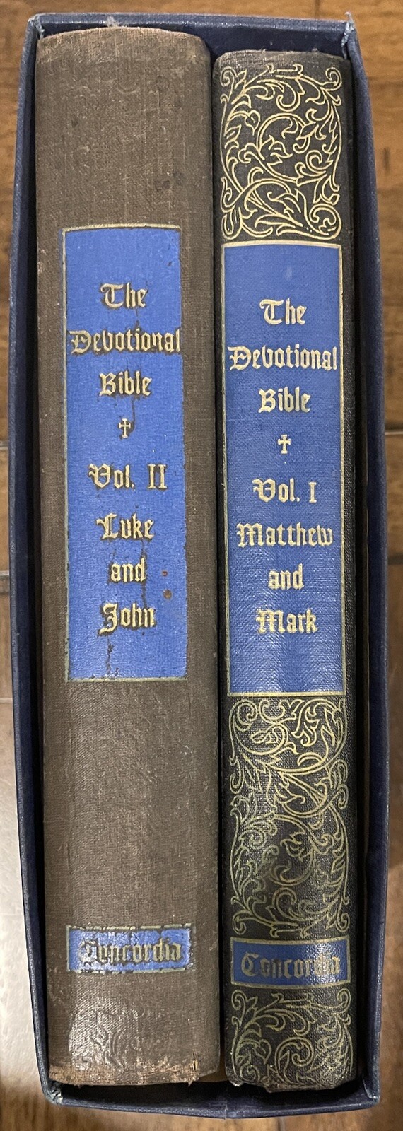 1948 The Devotional Bible Vol I (Matthew-Mark) Vol II (Luke-John)