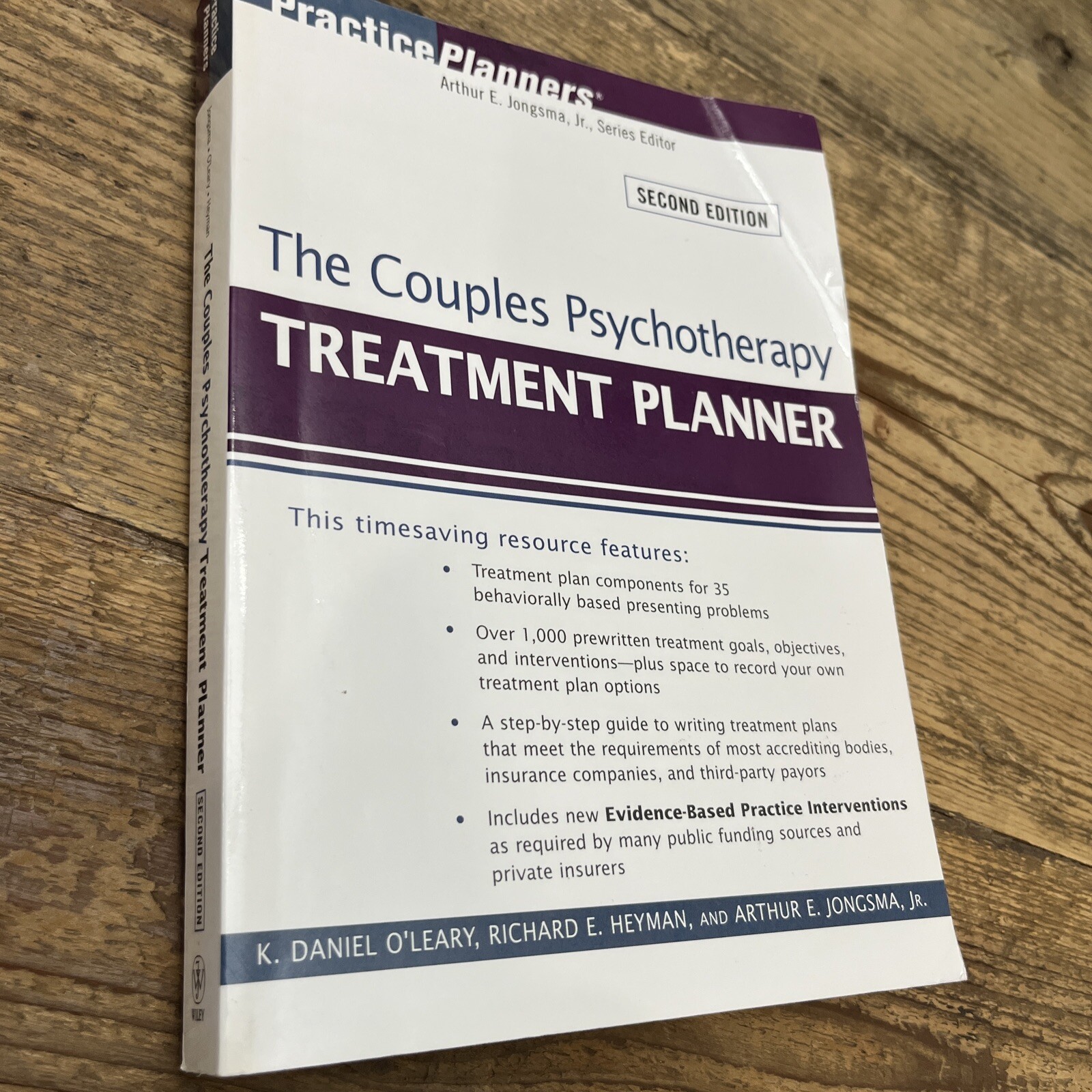 PracticePlanners Ser.: The Couples Psychotherapy Treatment Planner by K. Daniel