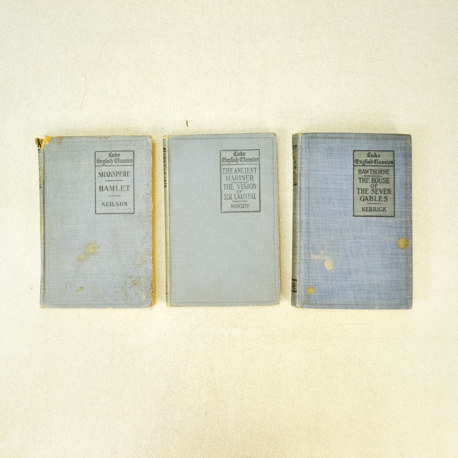 The Lake English Classics – 3 Antique Volumes