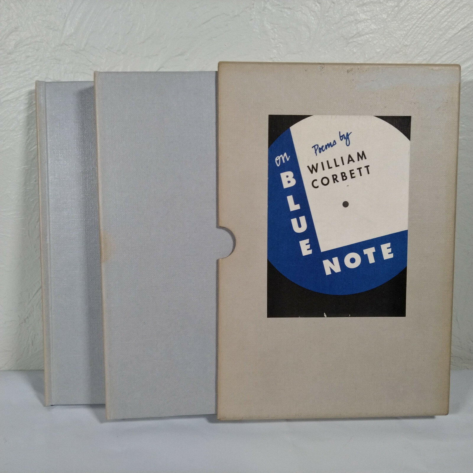 1989 First Edition On Blue Note Poems by William Corbett Book & Cassette Box Set