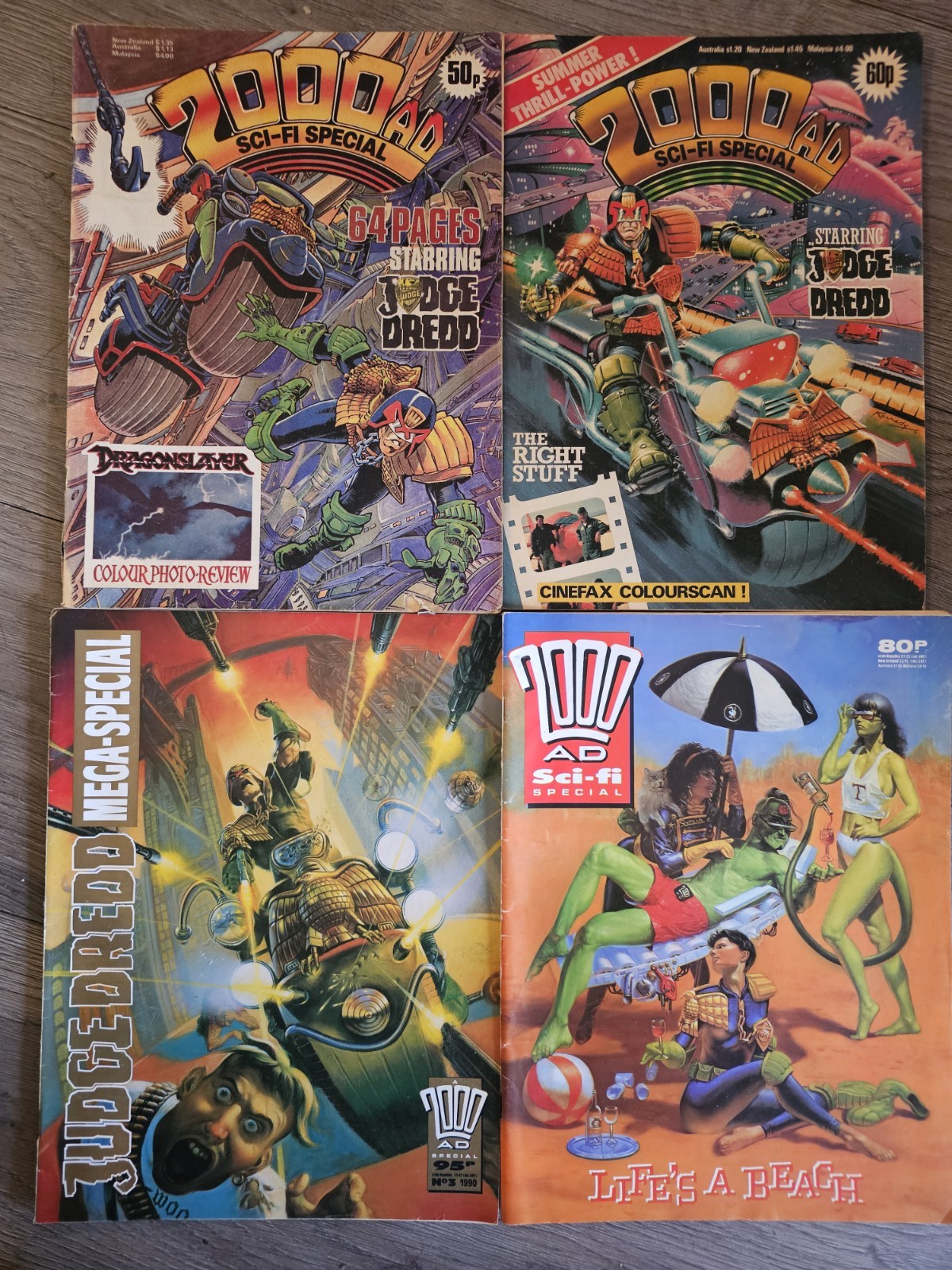 2000AD Sci-Fi Special 1982 1984 1989 1990 Comic Judge Dredd Rare vintage