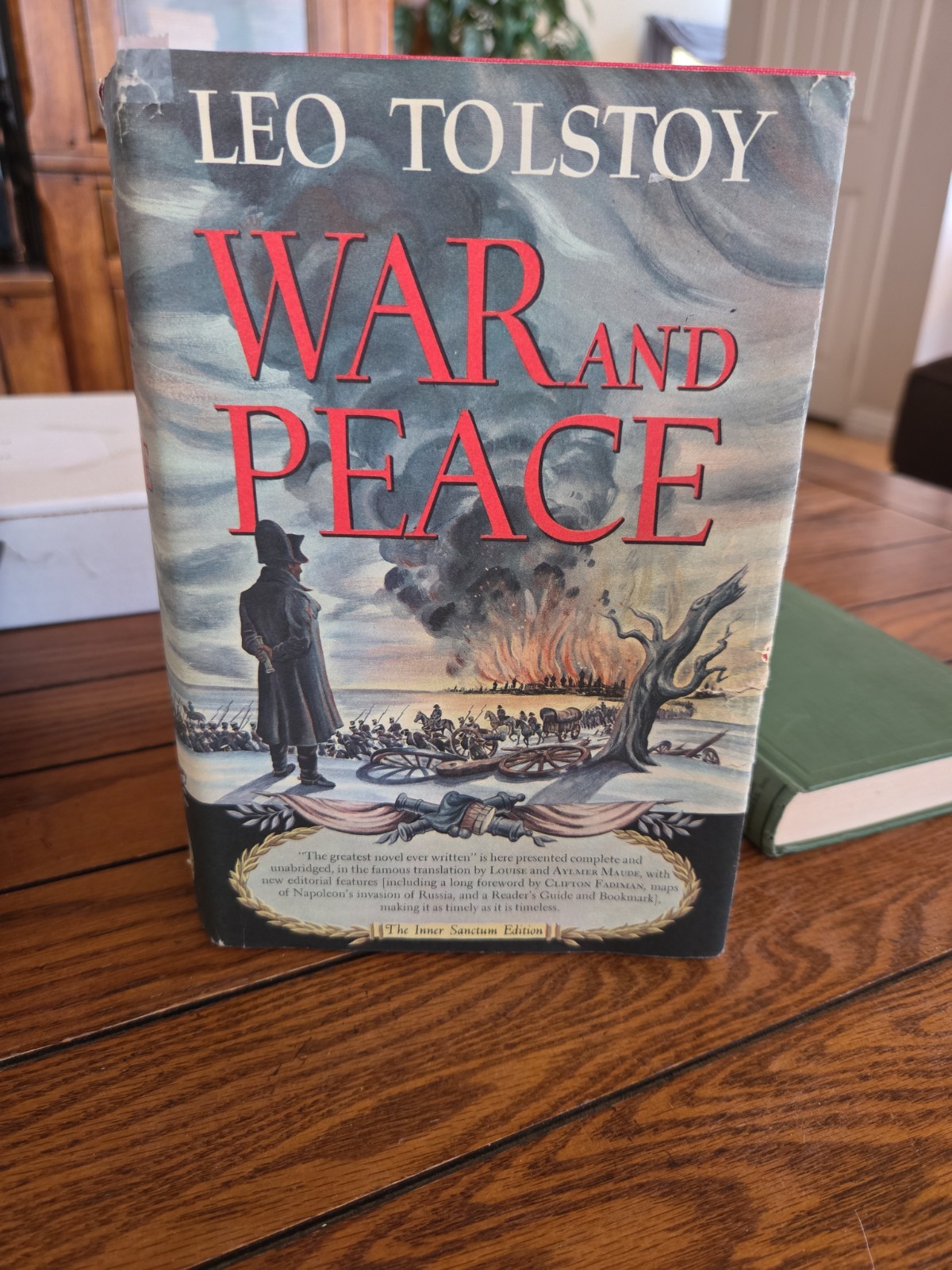 War And Peace Leo Tolstoy Inner Sanctum Edition 1970 Includes Readers Guide HCDJ