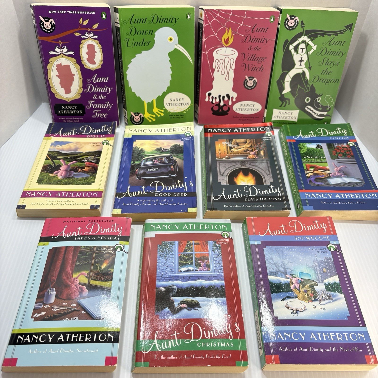 Aunt Dimity by Nancy Atherton, Lot of 11, Cozy Mystery, Paranormal, PB