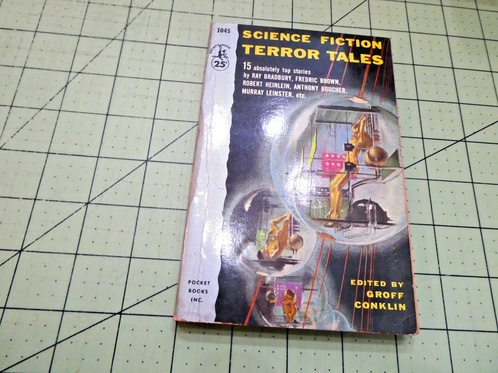SCIENCE FICTION TERROR TALES (1955) Pocket Books horror pb Philip K. Dick story