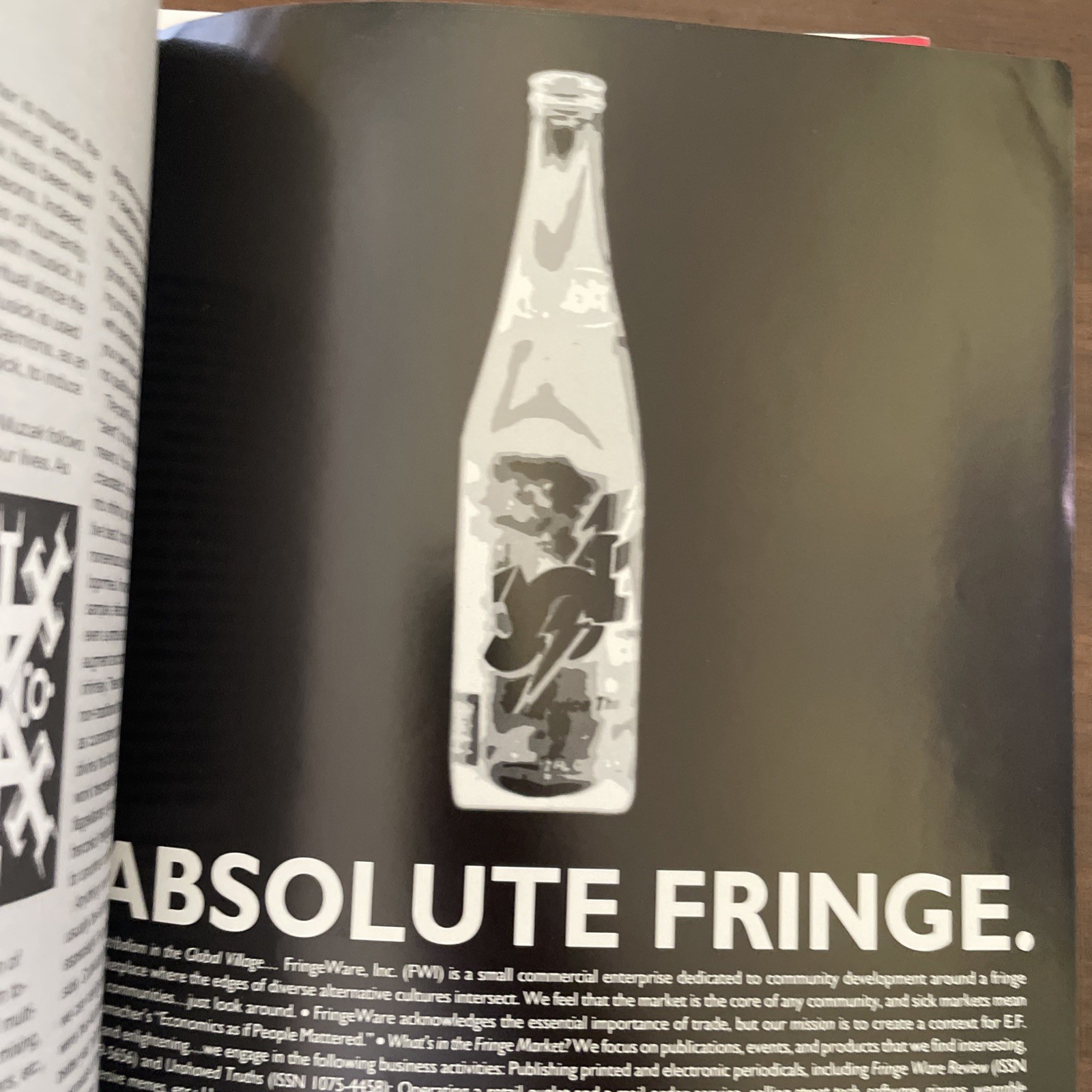 FRINGE WARE REVIEW #7 1996 WIRED ISSUE Mcluhan Xerox Genesis P-Orridge VG
