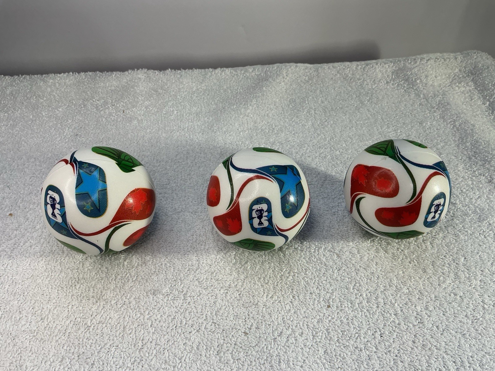 3 pcs Soccernomics (2026 World Cup Edition) Bouncy Balls for Kids and Adults