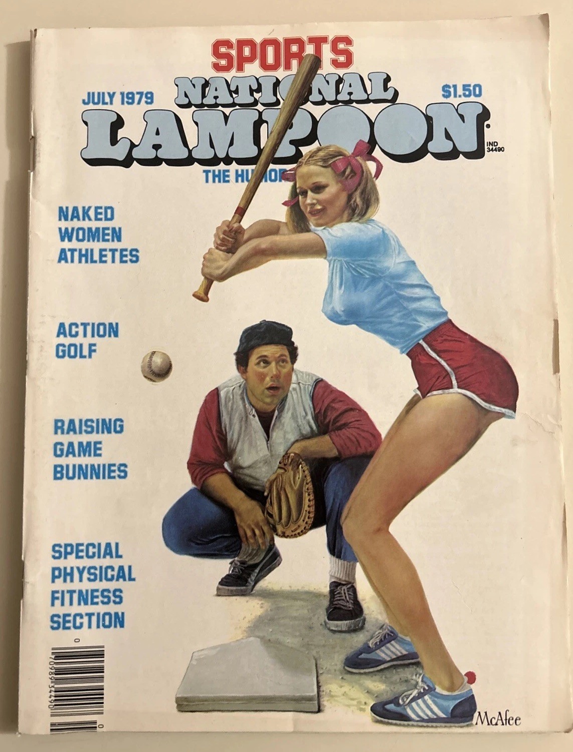1979 NATIONAL LAMPOON Humor Magazine/Comic/ Sports / Fisherman Collection July