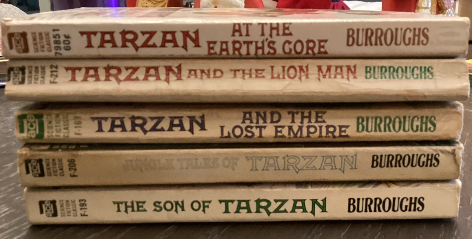 Lot of 5 Tarzan Books Edgar Rice Burroughs Ace Publishing Paperback Series