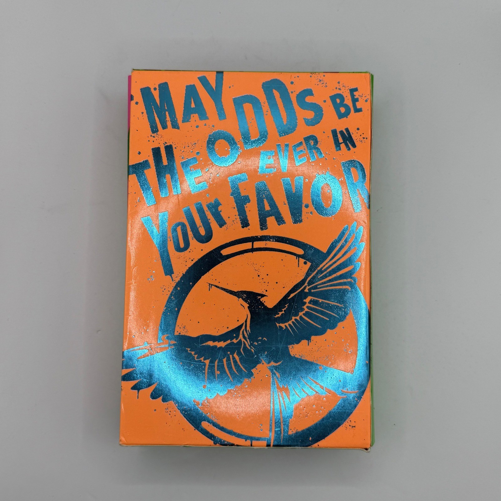 Scholastic Hunger Games Trilogy 3 Book Set propaganda edition Neon Pink Green