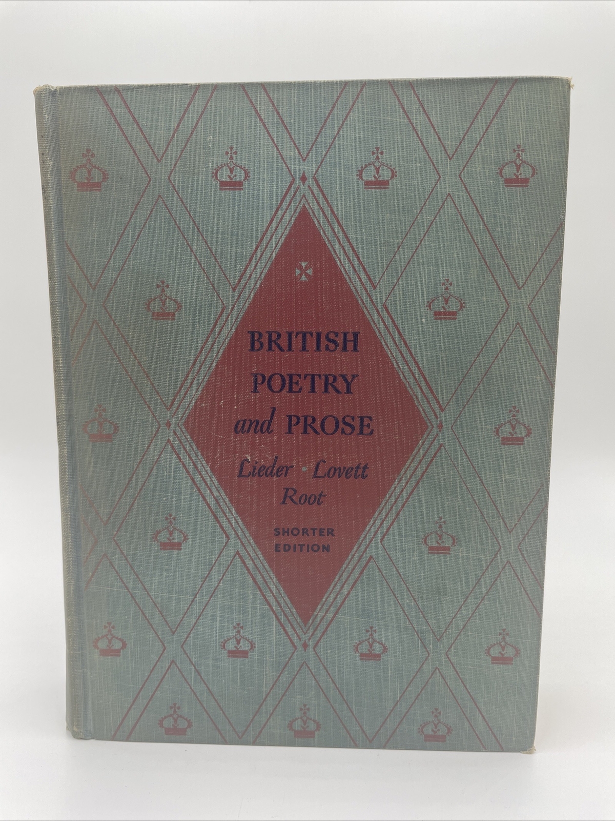 BRITISH POETRY AND PROSE 1951 BOOK SHORTER EDITION