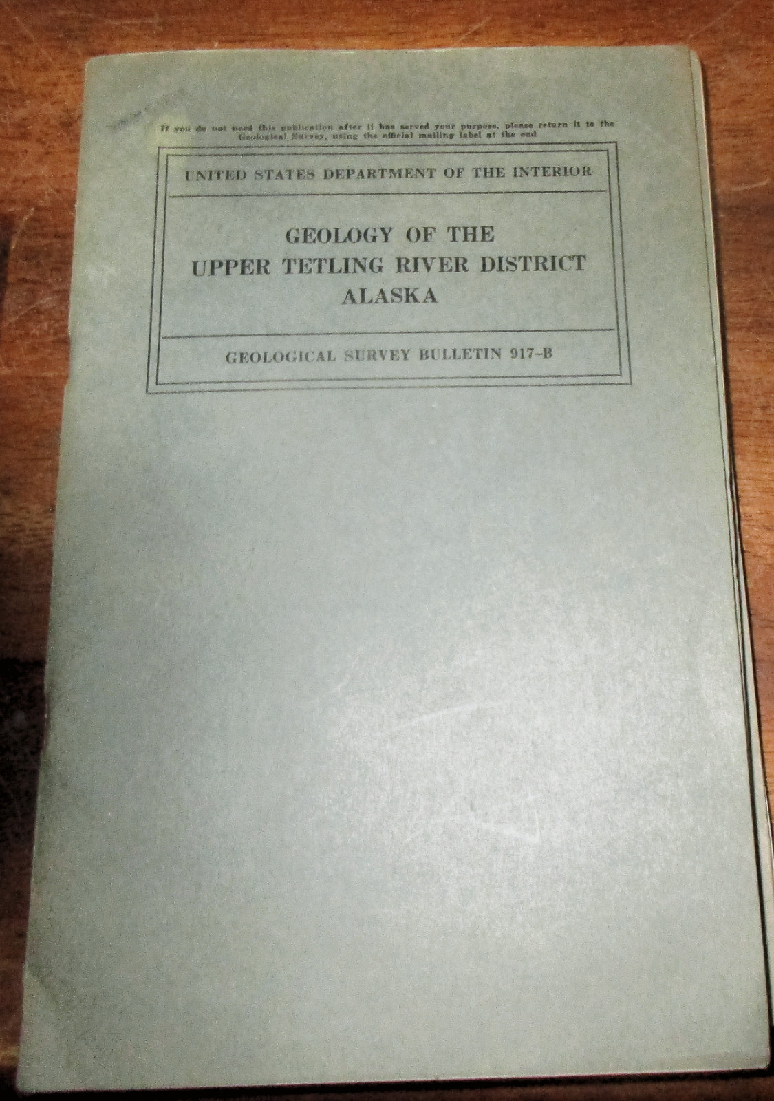 GEOLOGY MINERALS ALASKA TETLING MINING DISTRICT STRATIGRAPY STRUCTURE GOLD MINE