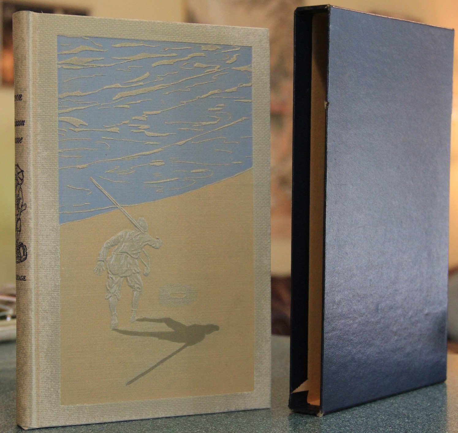 Robinson Crusoe, Daniel Defoe, HC w/slipcase, 1930, Ltd. Editions Club, Heritage