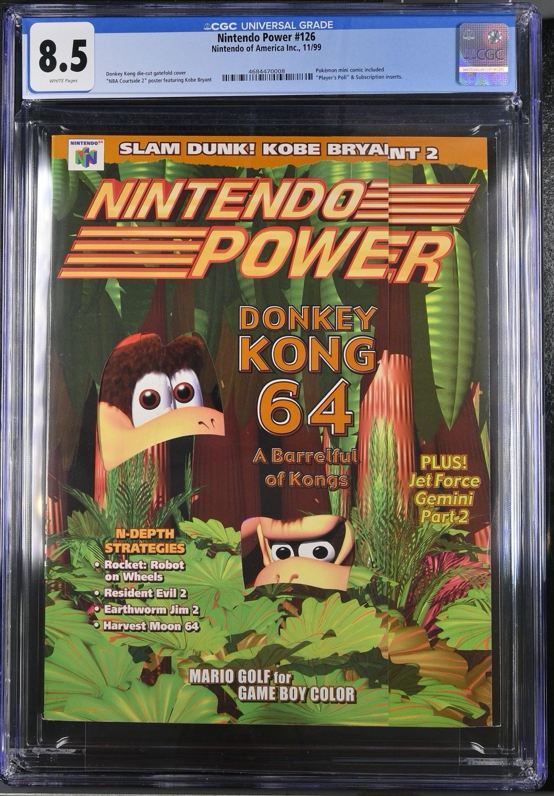 CGC 8.5 Nintendo Power Magazine #126 Donkey Kong 64 N64 Rare Retro DK NM Retro 2