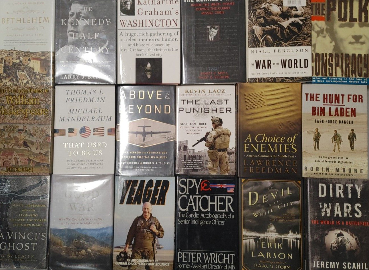 HARDCOVER Lot 7 History US World Europe American Ancient War Books MIX UNSORTED