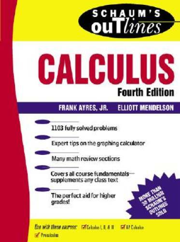 Schaums Outline of Calculus (Fourth Edition) – Paperback – GOOD