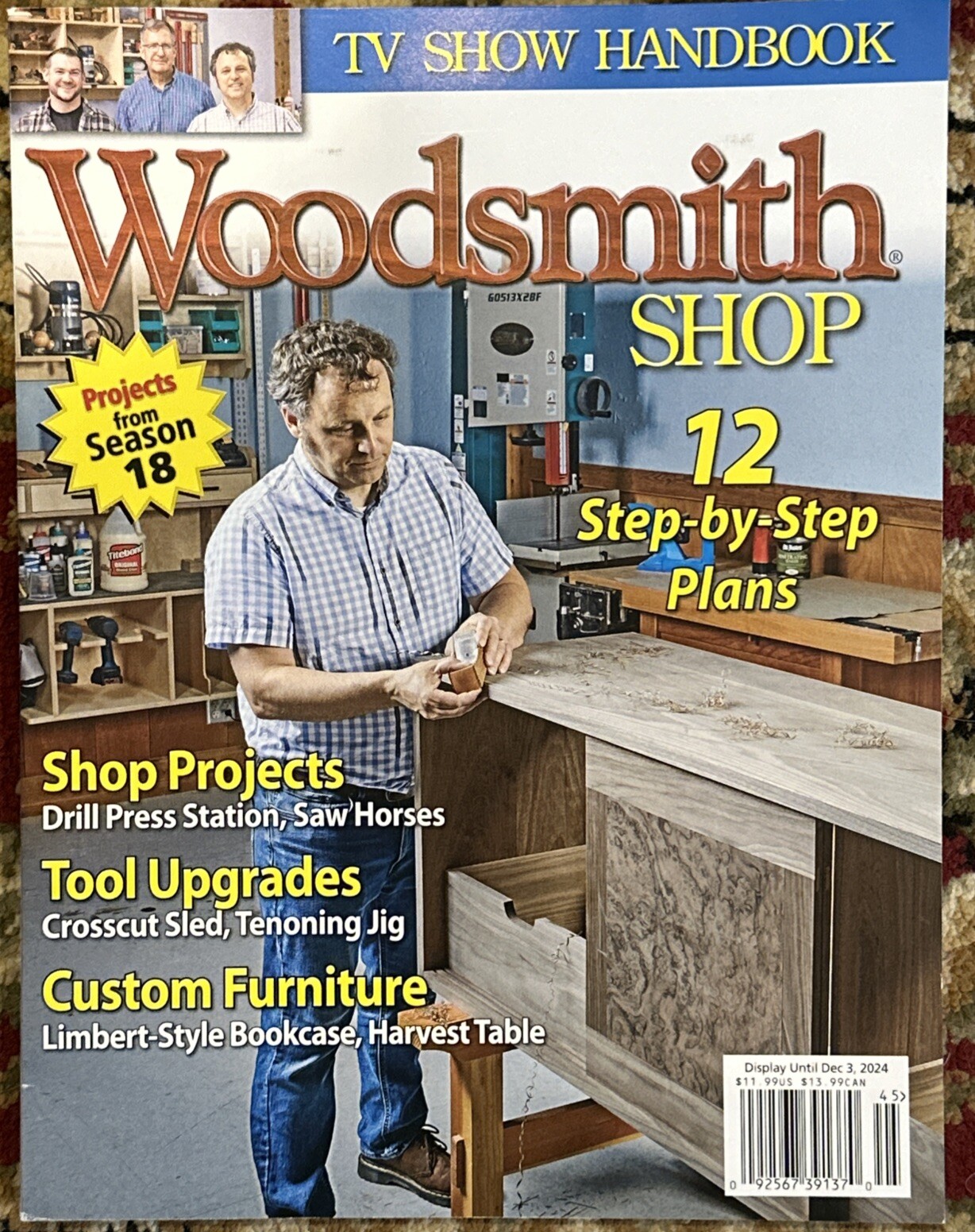 Woodsmith Shop Magazine 2024 TV Show Handbook Season 18