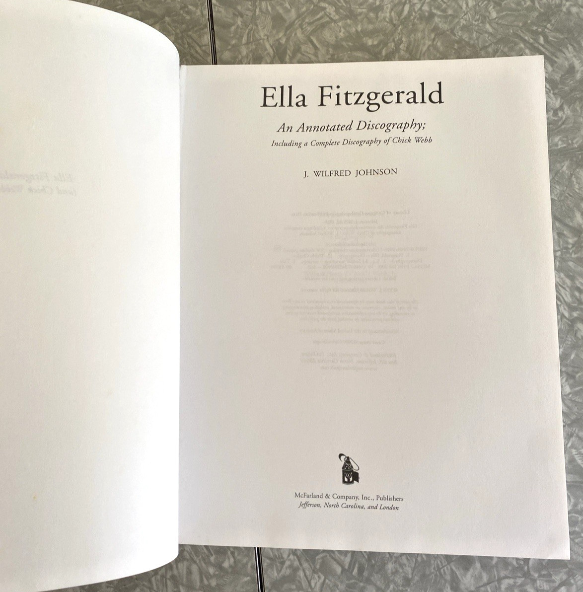 ELLA FITZGERALD An Annotated Discography 2001 Decca Verve Pablo McFarland
