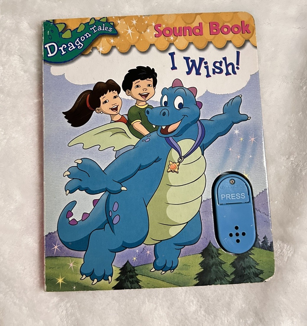 HTF Vintage Dragon Tales I Wish Interactive Sound Book WORKS 2006 Ages 3+