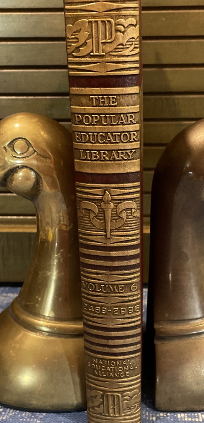 The Popular Educator Library Vol 6 Hardcover National Educational Alliance 1940