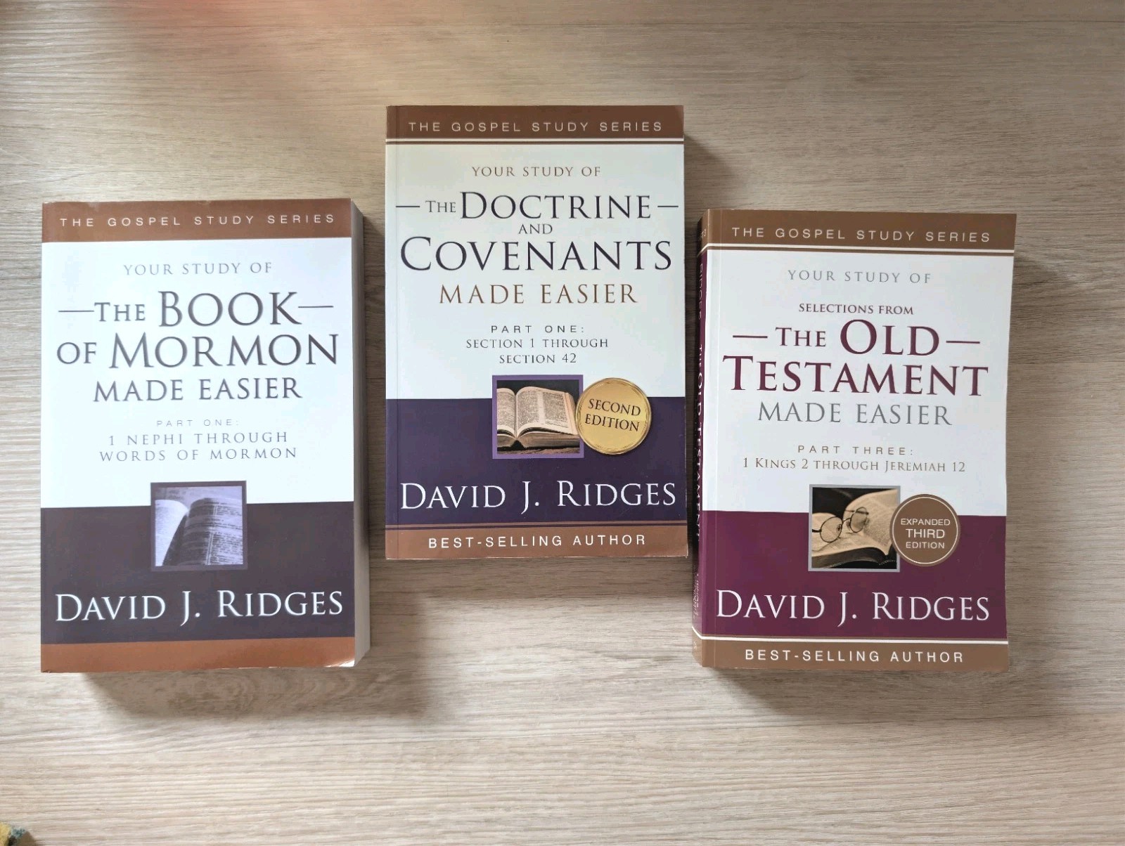 David J. Ridges Lot-Book of Mormon, Doctrine & Covenants, Old Testament Easier