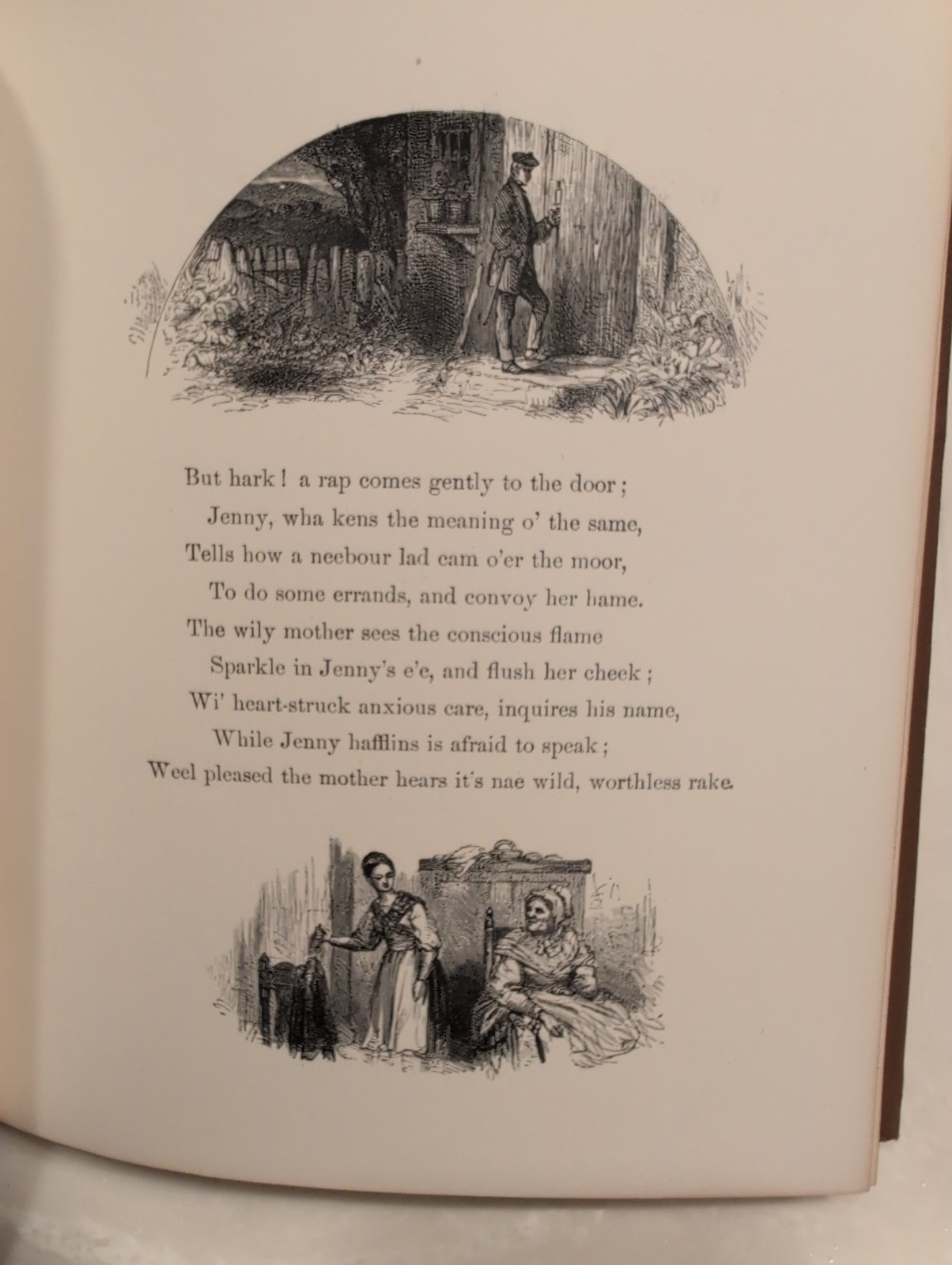 Cotter’s Saturday Night by Robert Burns 1800s Antique Illustrated F.A. Chapman