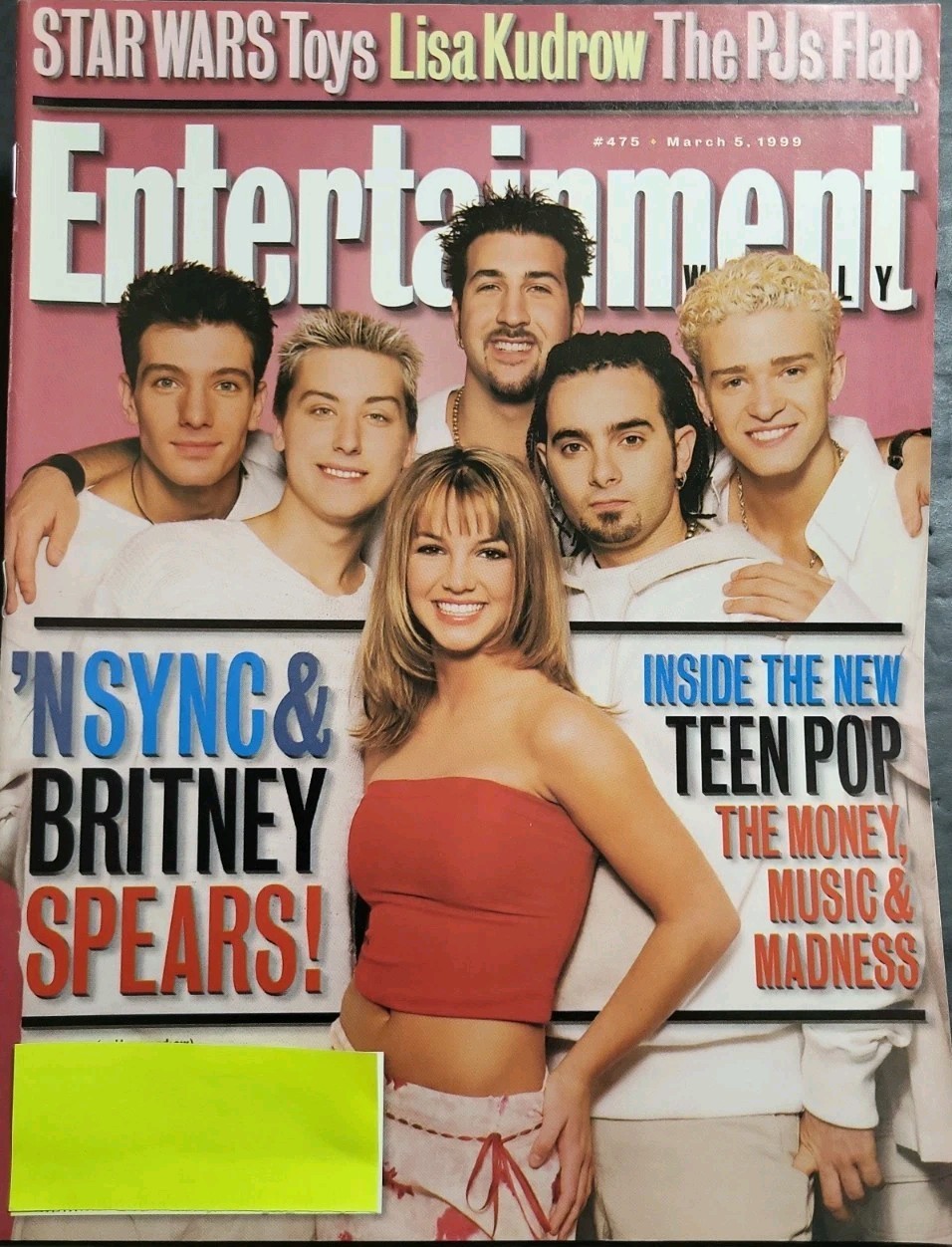 ENTERTAINMENT WEEKLY ~ #467 ~ Britney Spears ~ March 1999 ~ HIGHER GRADE!!!