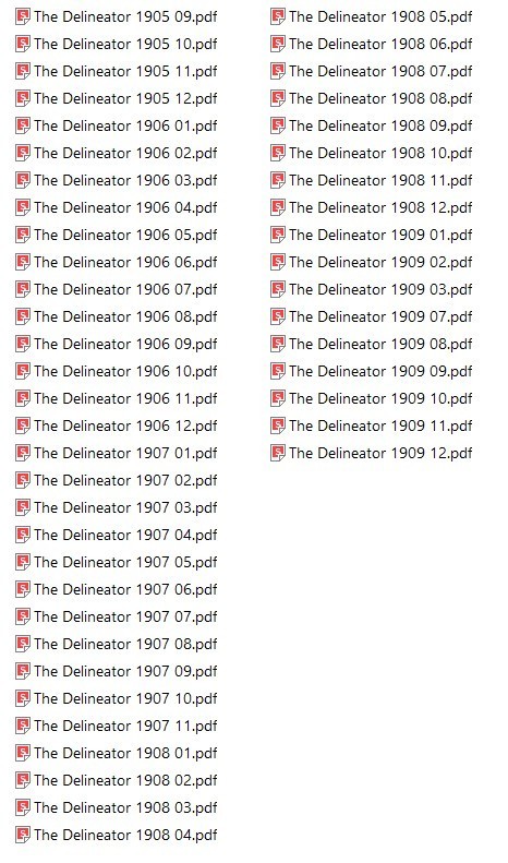 THE DELINEATOR 1900S 110 Unique Issues In PDF Format On USB Flash Drive