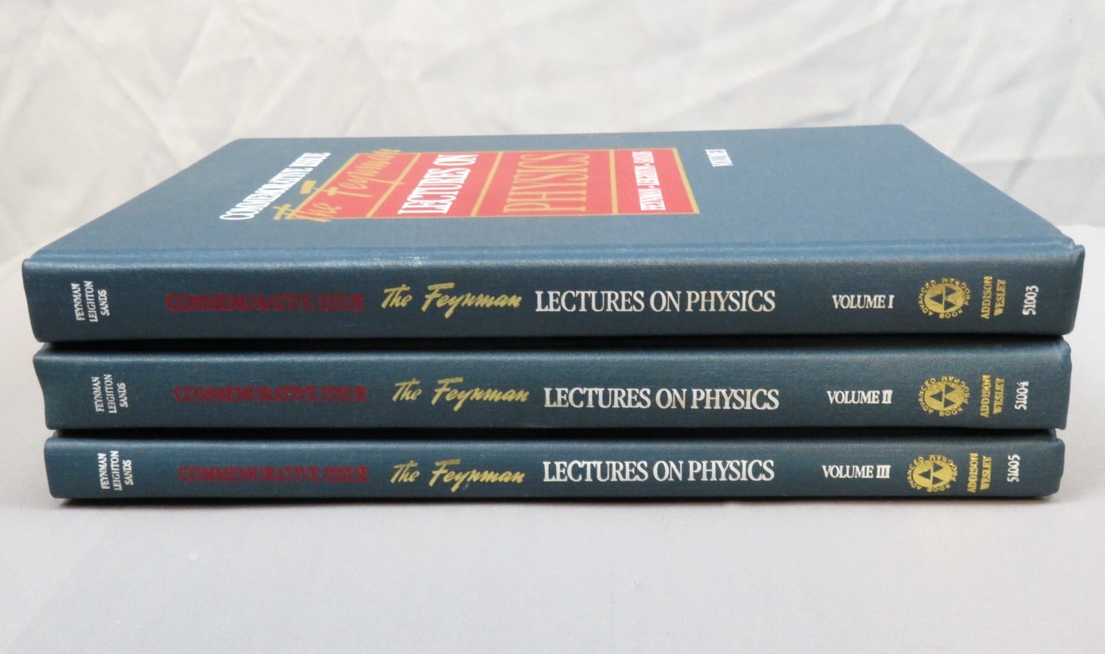 Feynman Lectures on Physics 1989 Commemorative 3 Vol Box Set HC Slip case