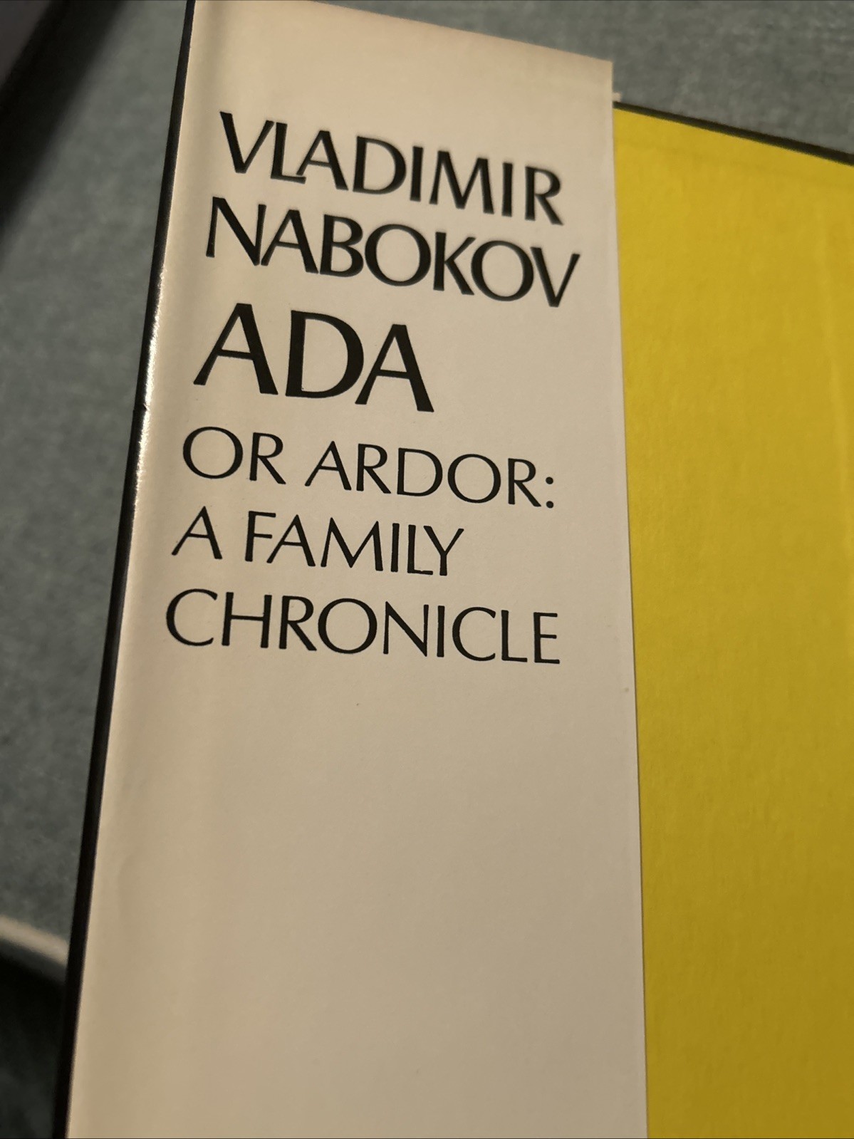 ADA By Vladimir Nabokov 1969 HCDJ Good Condition