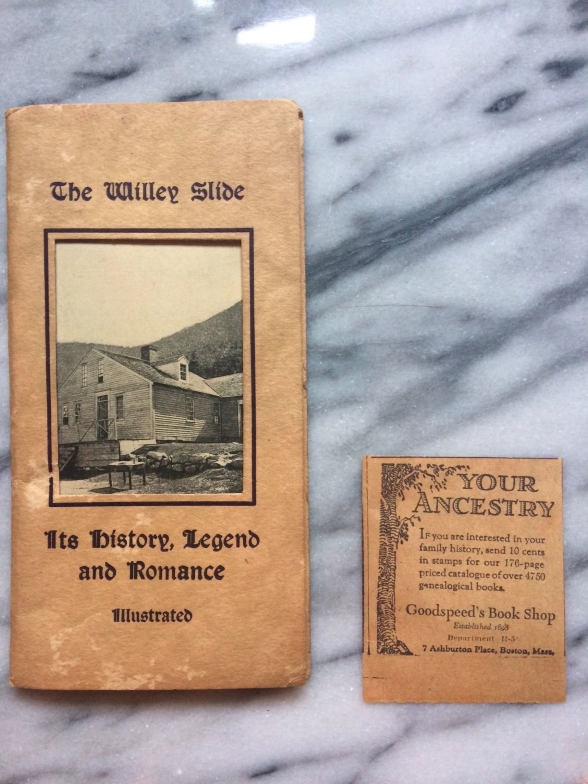 ANTIQUE NEW HAMPSHIRE 1925 THE WILLEY SLIDE HISTORY LEGEND ROMANCE ILLUSTRATED