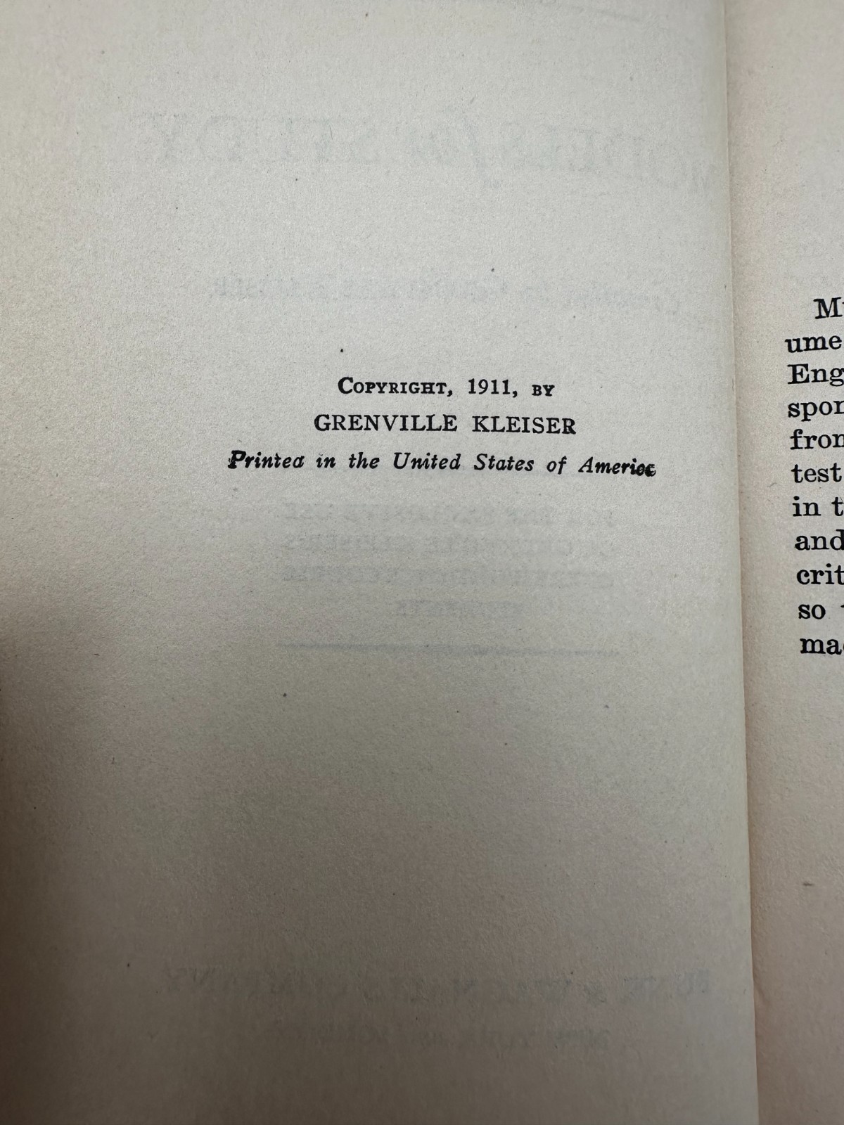Practical English Series- Models For Study Grenville Kleiser 1911 – Antique