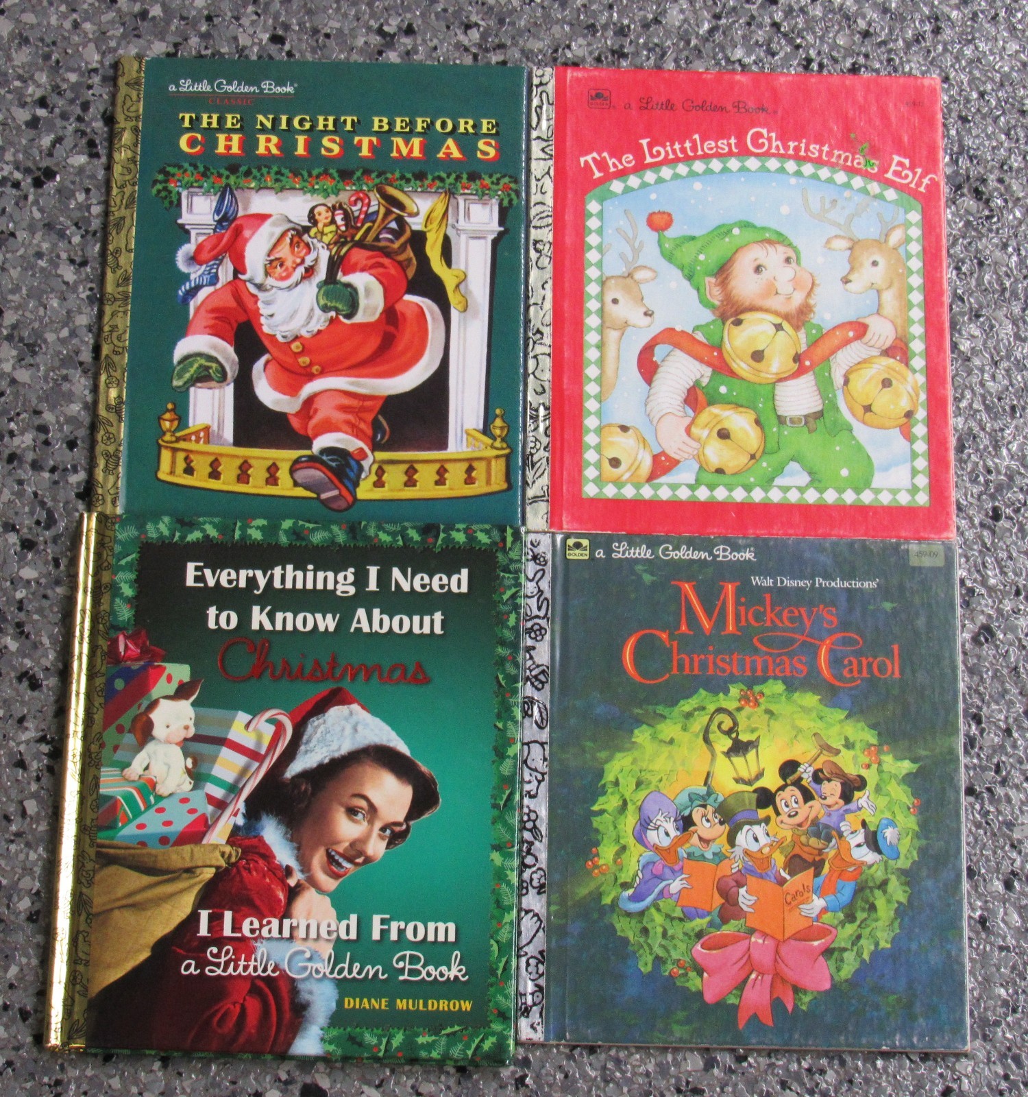 Little golden books Lot of 4 vintage collectable Random Christmas kids
