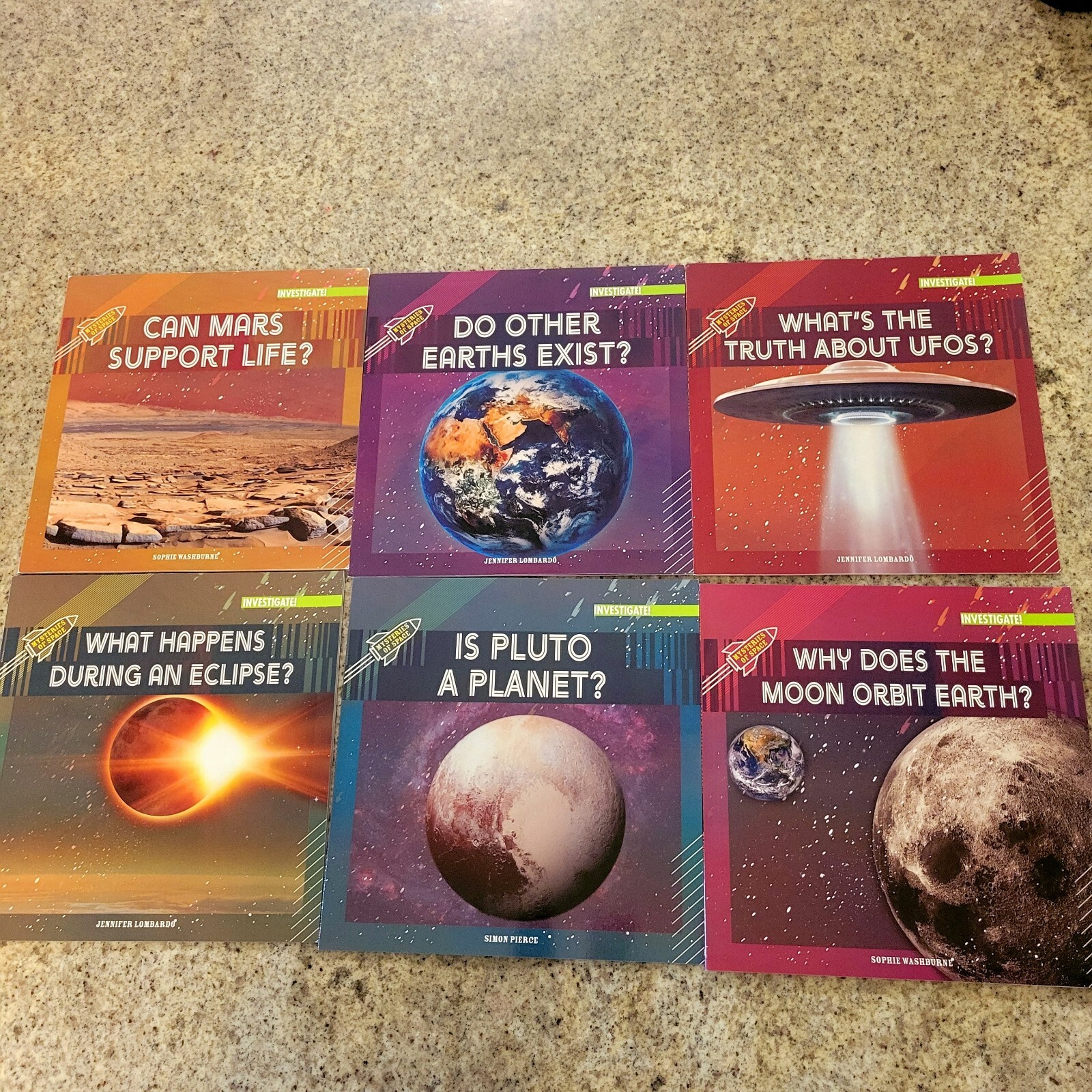 Mysteries of Space Complete Series 6 Books Set Enslow Publishing New