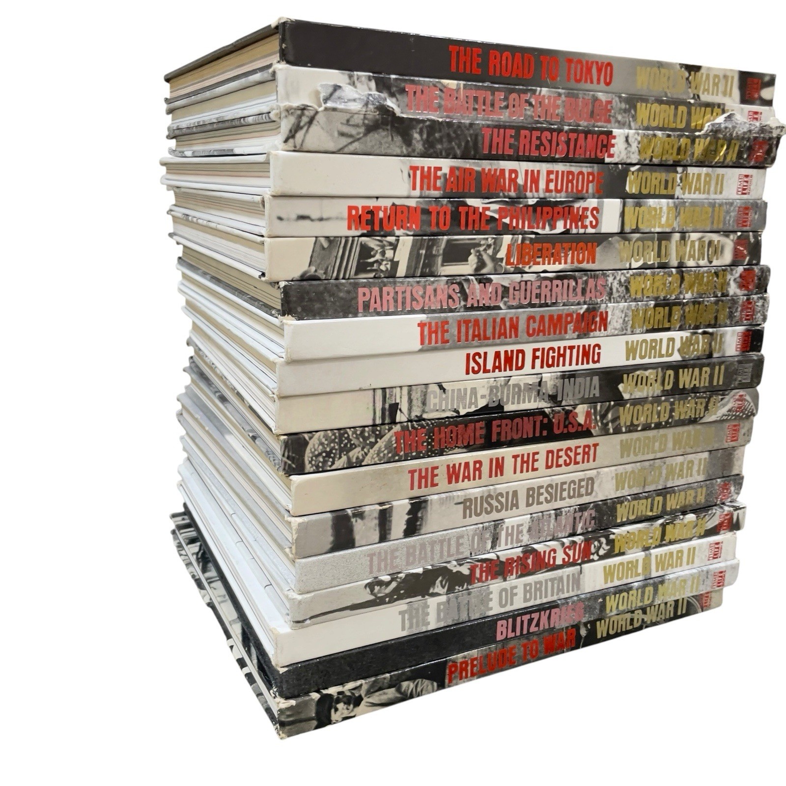 Vintage 1980s Time Life Books World War II WWII 36 Volumes History Set Hardcover