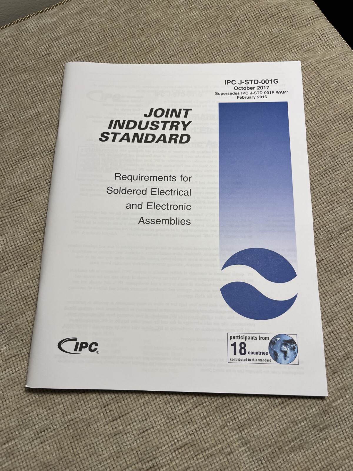 IPC J-STD-001G Requirements for Soldered Electrical and Electronic Assemblies
