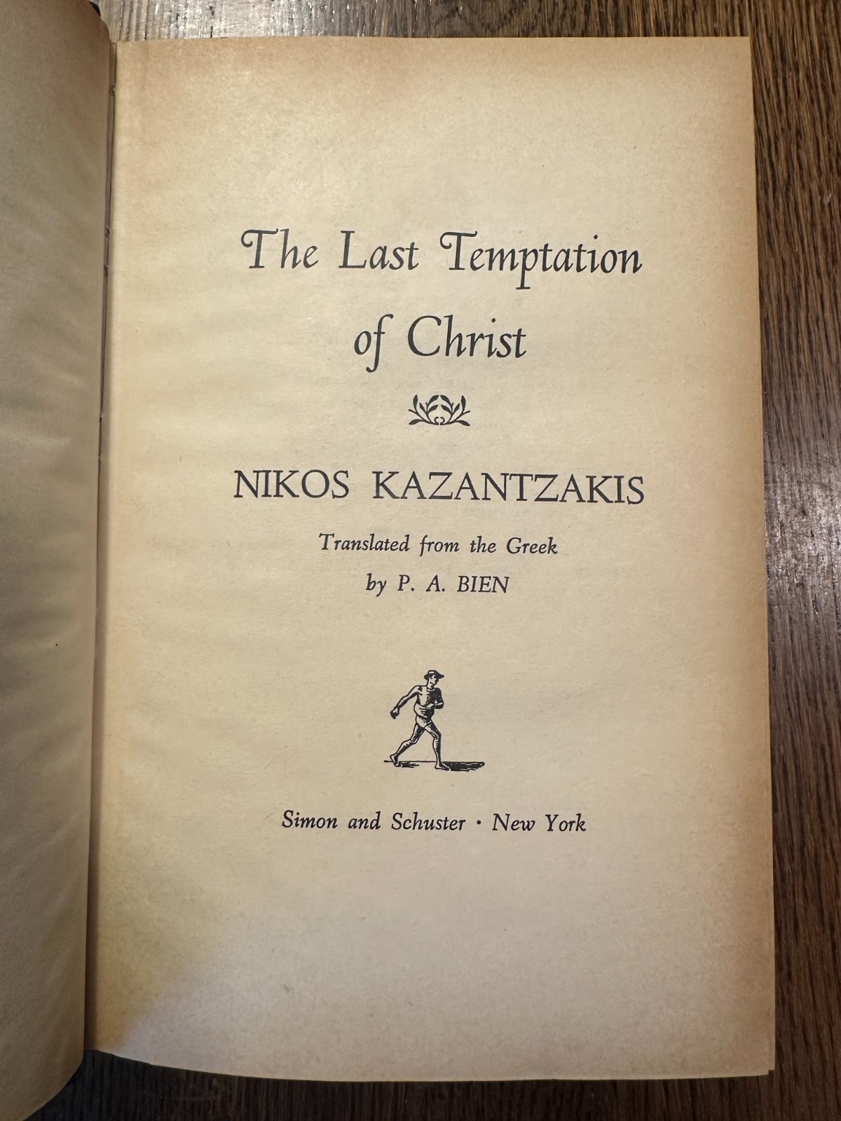 The Last Temptation of Christ by Nikos Kazantzakis 1960 HC/DJ CHRISTIANITY