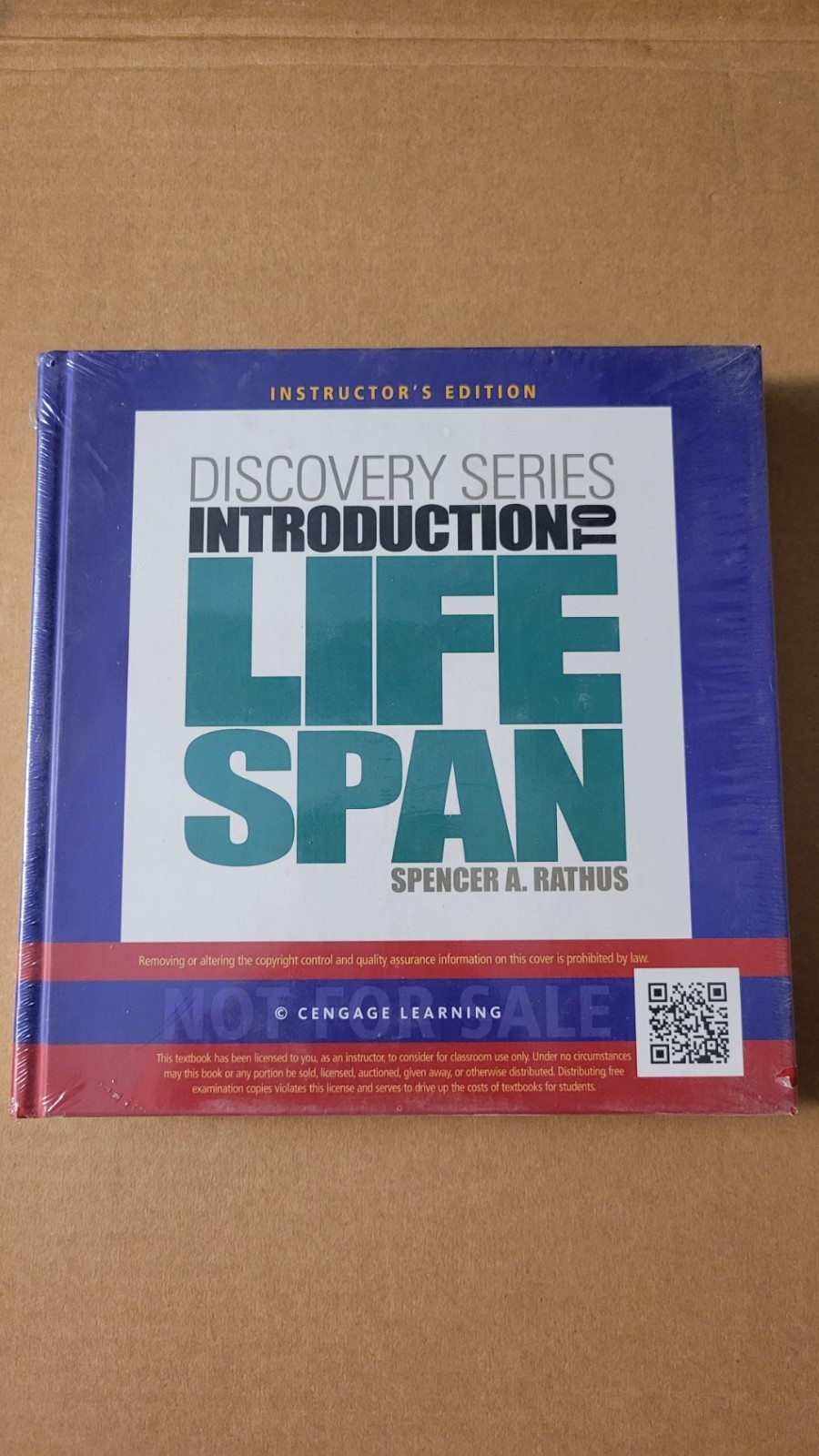 Discovery Series: Introduction to Lifespan by Rathus Instructors Edition