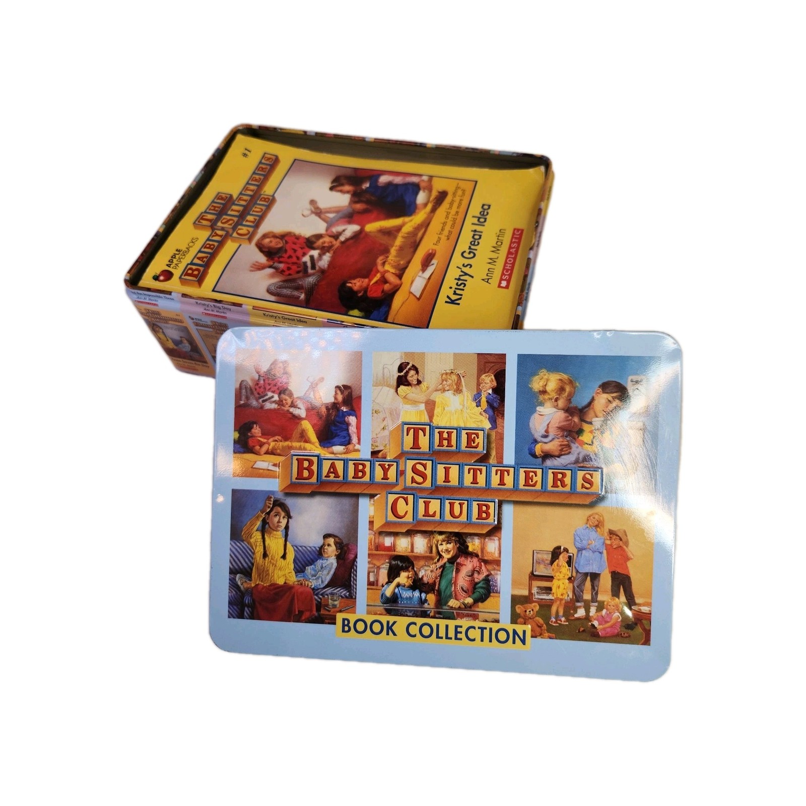 BabySitters Club Book Collection #1-6 Collector’s Retro Tin Box Set Ann Martin