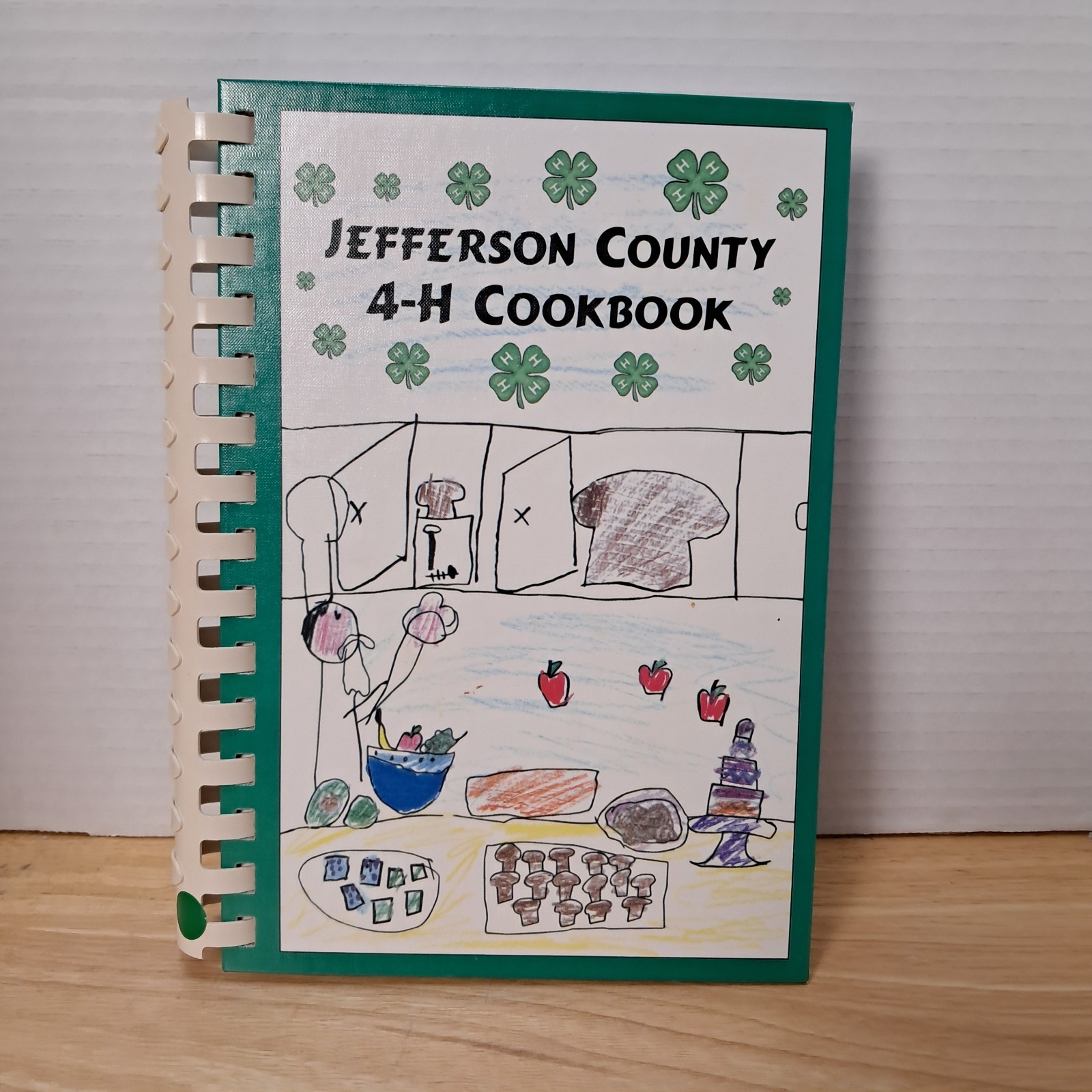 Jefferson County 4-H Cookbook 2001 Hardcover Spiral Cookbook Wisconsin 218 pages