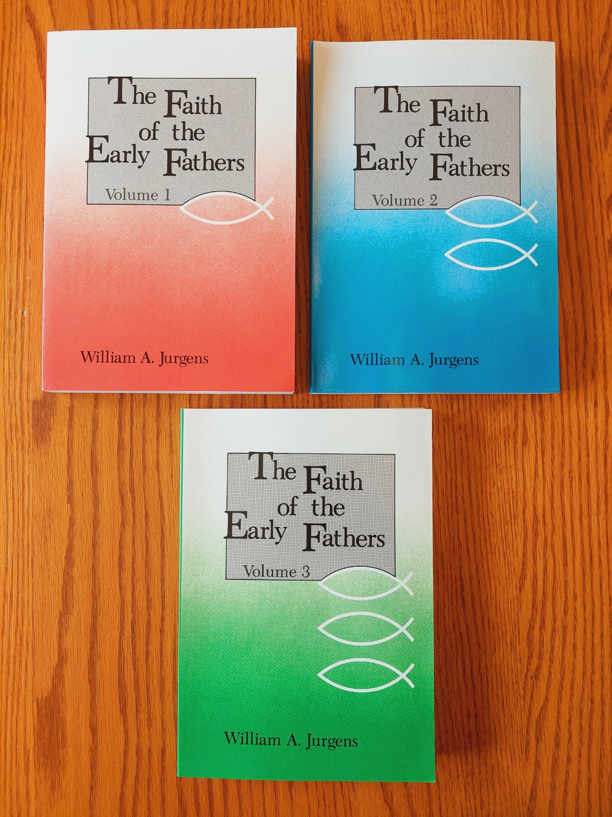 The Faith of the Early Fathers by William Jurgen, 3-Volume Set 9780814610251