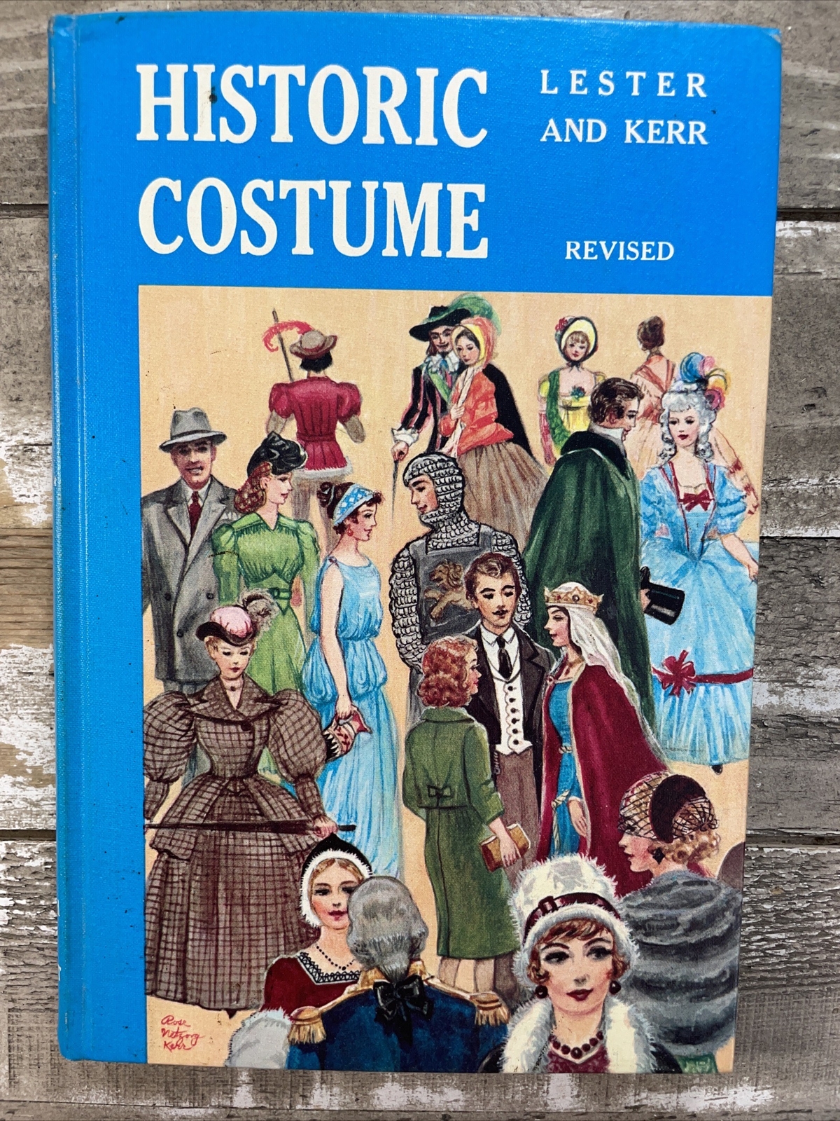 1967 Vintage Fashion book “Historic Costume” Illustrated
