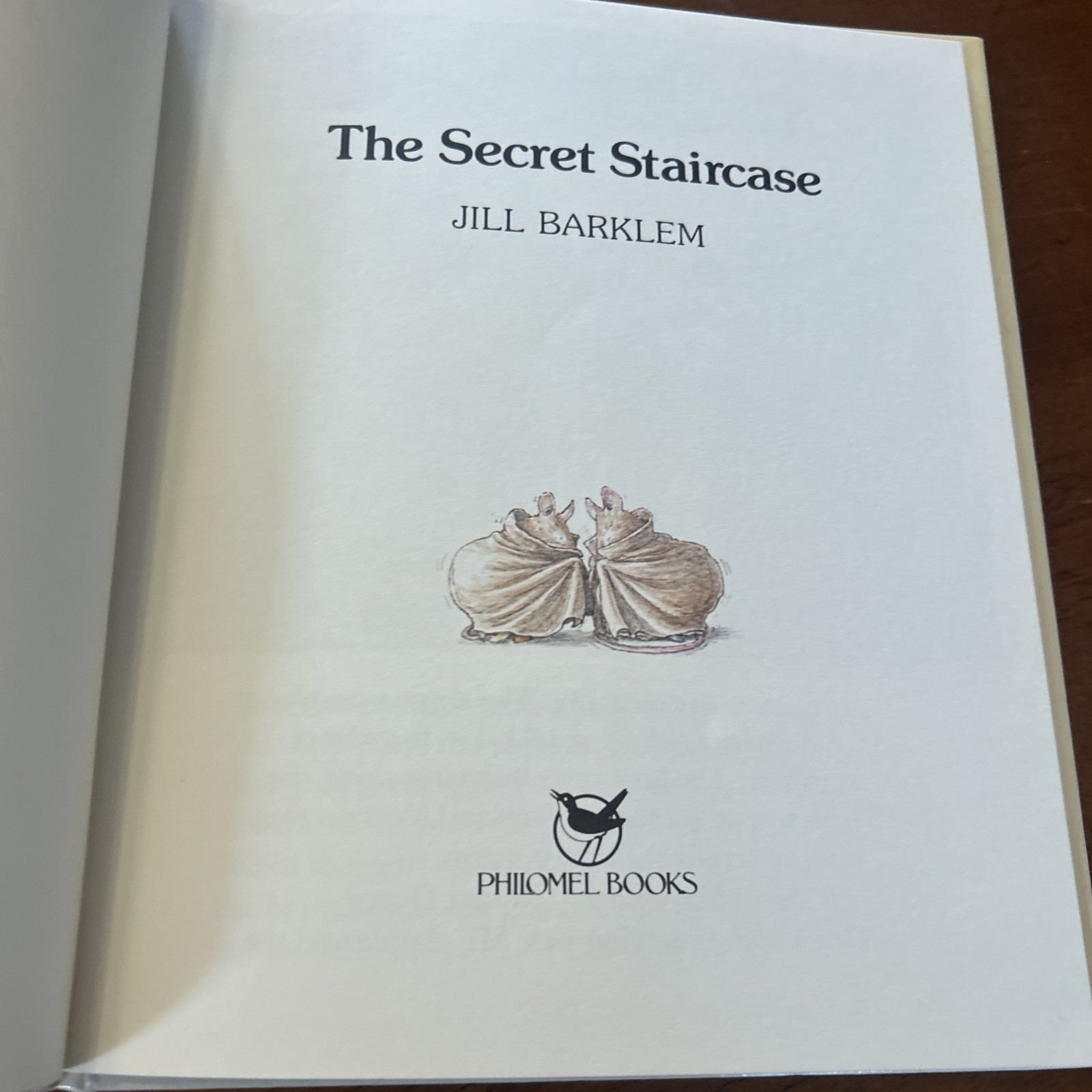 NEW The Secret Staircase Hardcover Jill Barklem 1983 1st Ed HCDJ Brambly Hedge