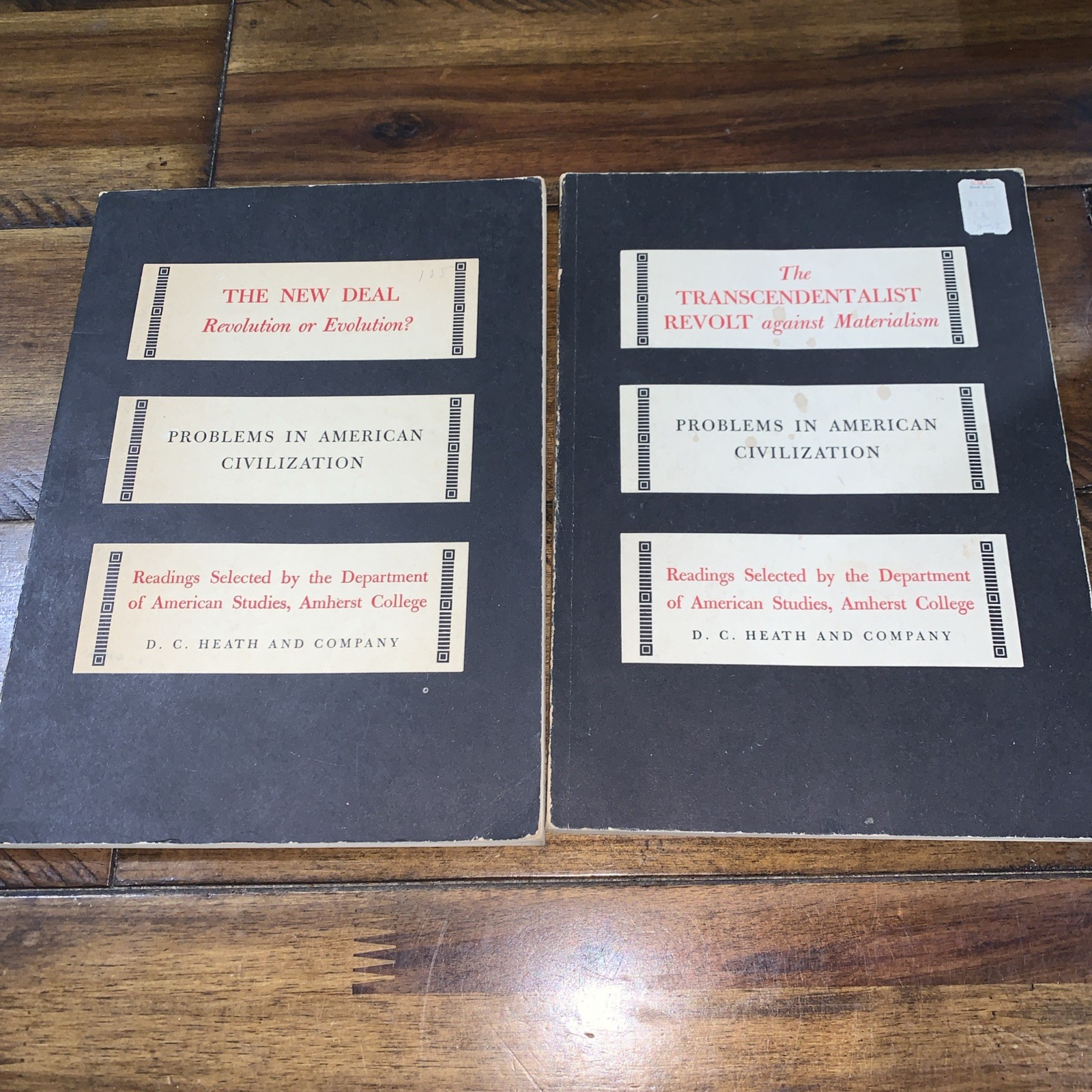 Problems in American Civilization By D.C. Heath And Company Set Of 2