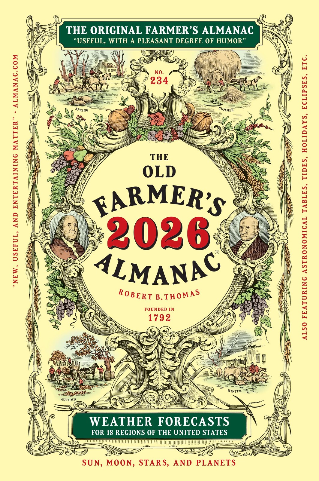 The 2026 Old Farmer’s Almanac: The Beloved and Bestselling Annual Collection…